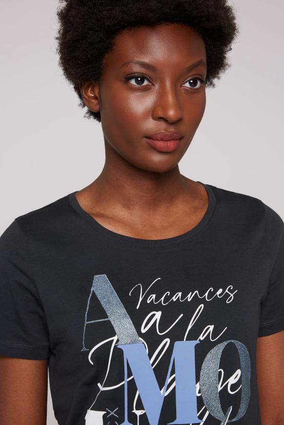 T-Shirt mit Glitzer-Artwork