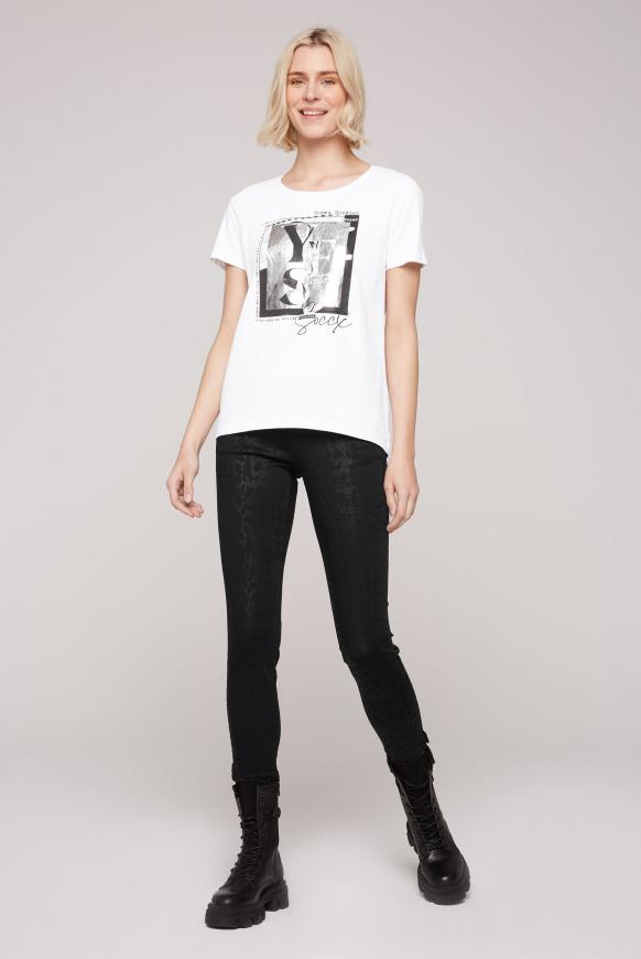 T-Shirt mit Kunstdruck