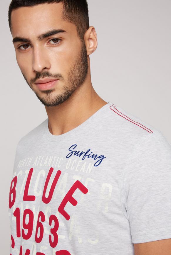 T-Shirt mit Label Print