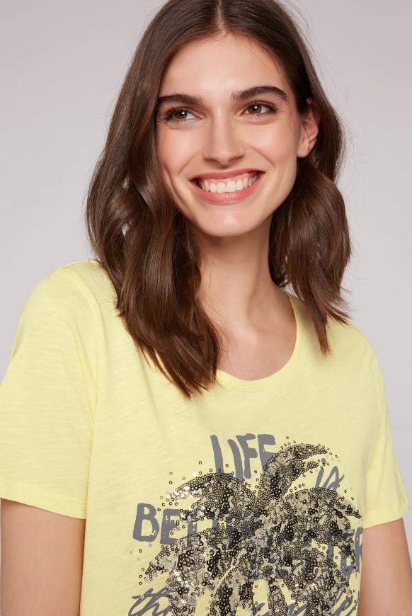 T-Shirt mit Pailletten-Artwork