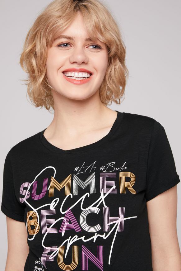 T-Shirt mit Print-Artwork