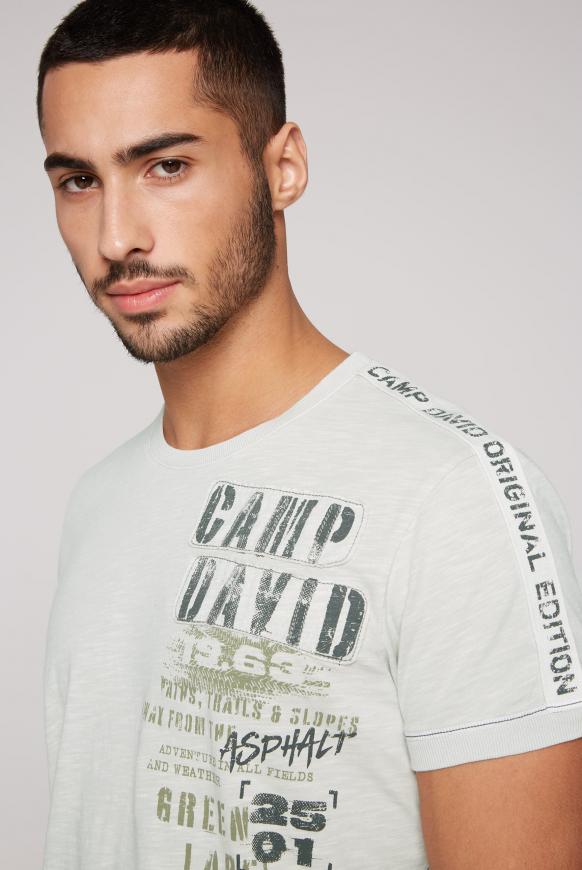 T-Shirt mit Tapes und Rücken-Artwork