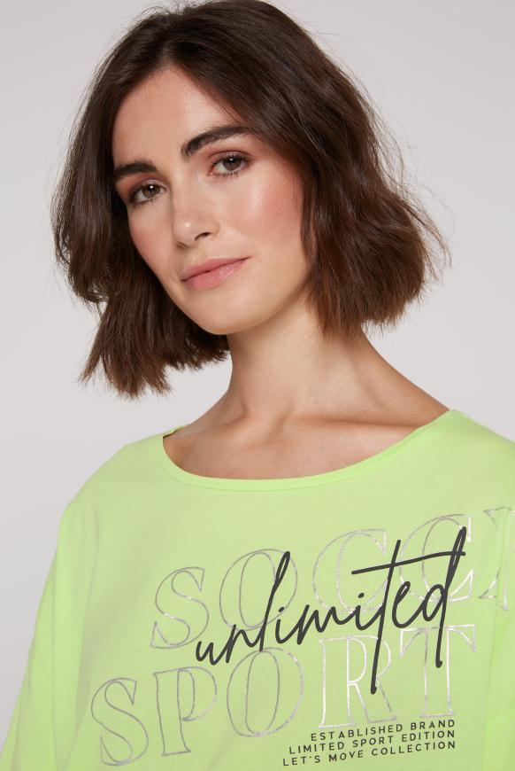 T-Shirt mit verstellbarem Gummizugsaum