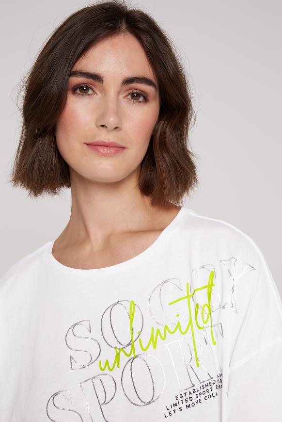 T-Shirt mit verstellbarem Gummizugsaum