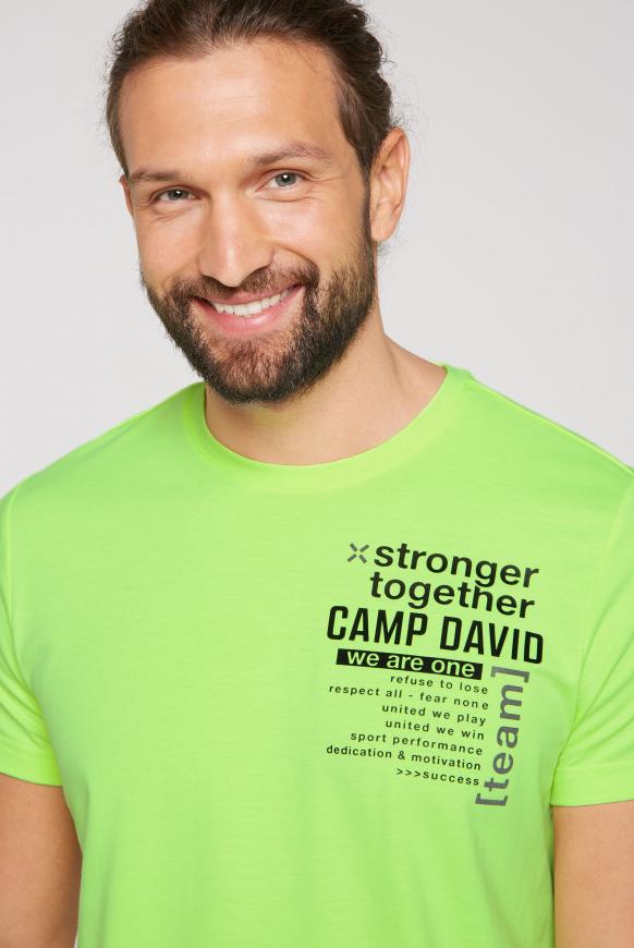T-Shirt Rundhals mit Rubber Prints
