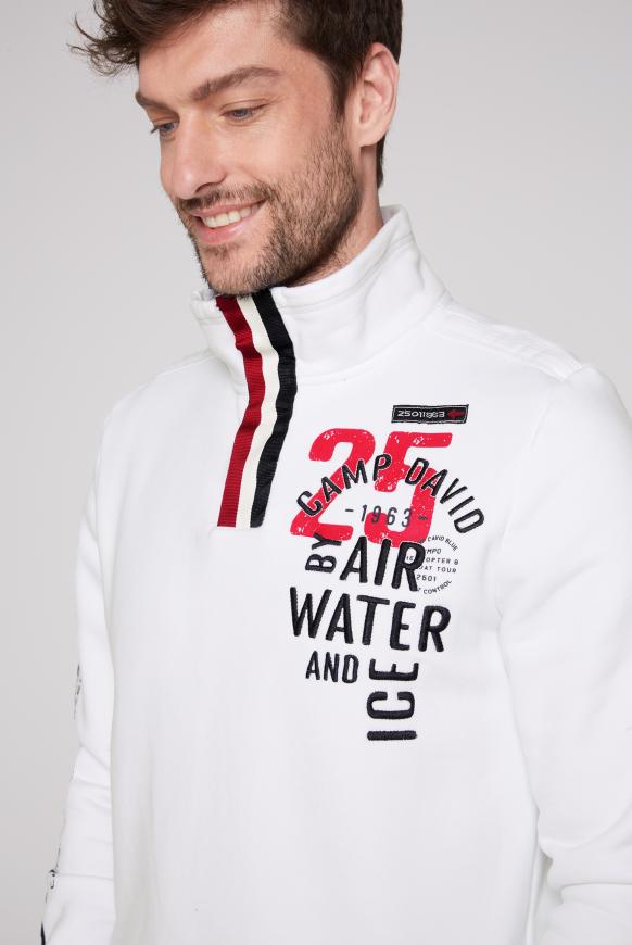 Troyer-Sweatshirt mit Tapes und Artworks