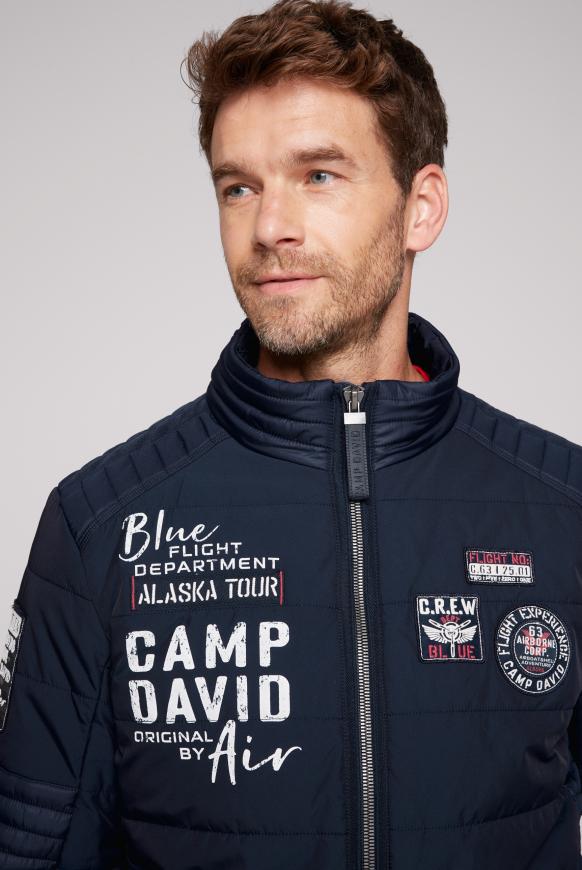 Winterjacke im Biker Look