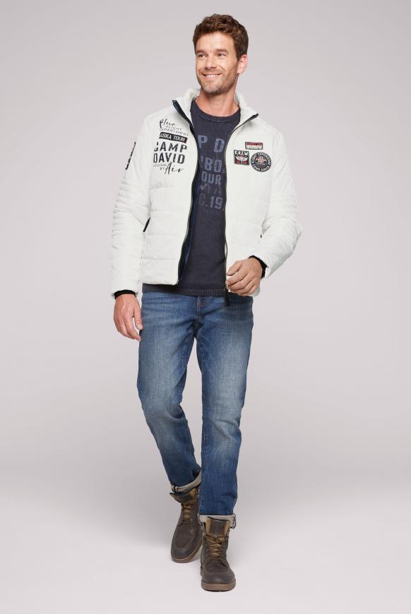 Winterjacke im Biker Look
