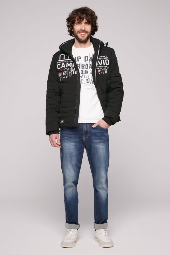 Winterjacke mit Kapuze im Ski-Design
