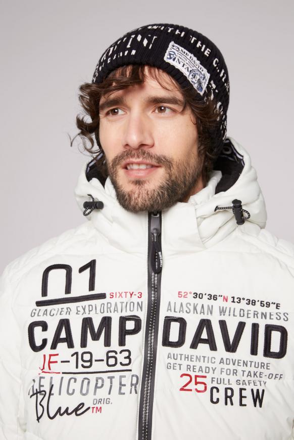 Winterjacke mit Kapuze im Ski-Design