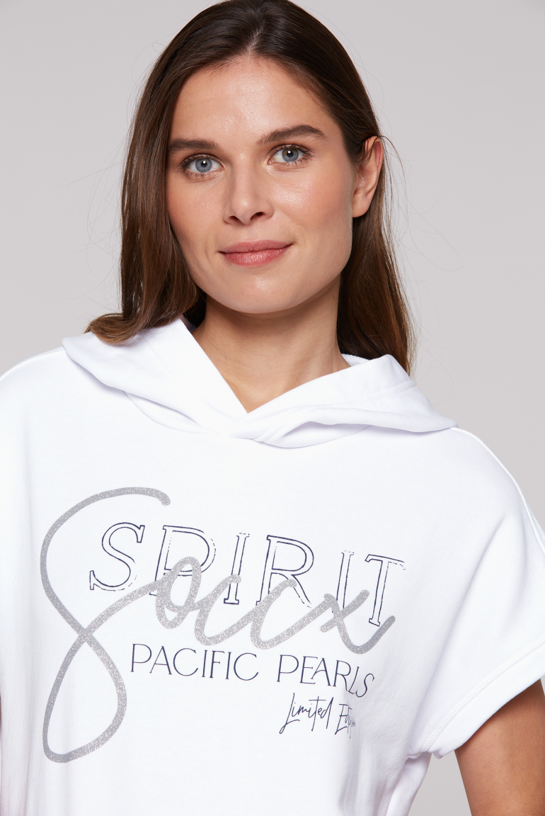 Ärmelloser Oversized Hoodie mit Artwork