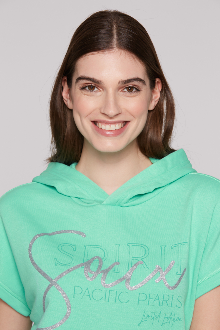 Ärmelloser Oversized Hoodie mit Artwork