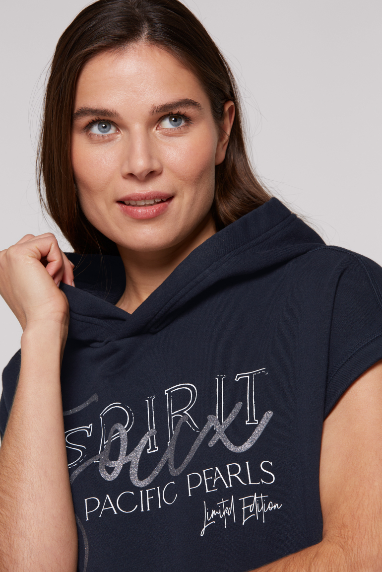 Ärmelloser Oversized Hoodie mit Artwork