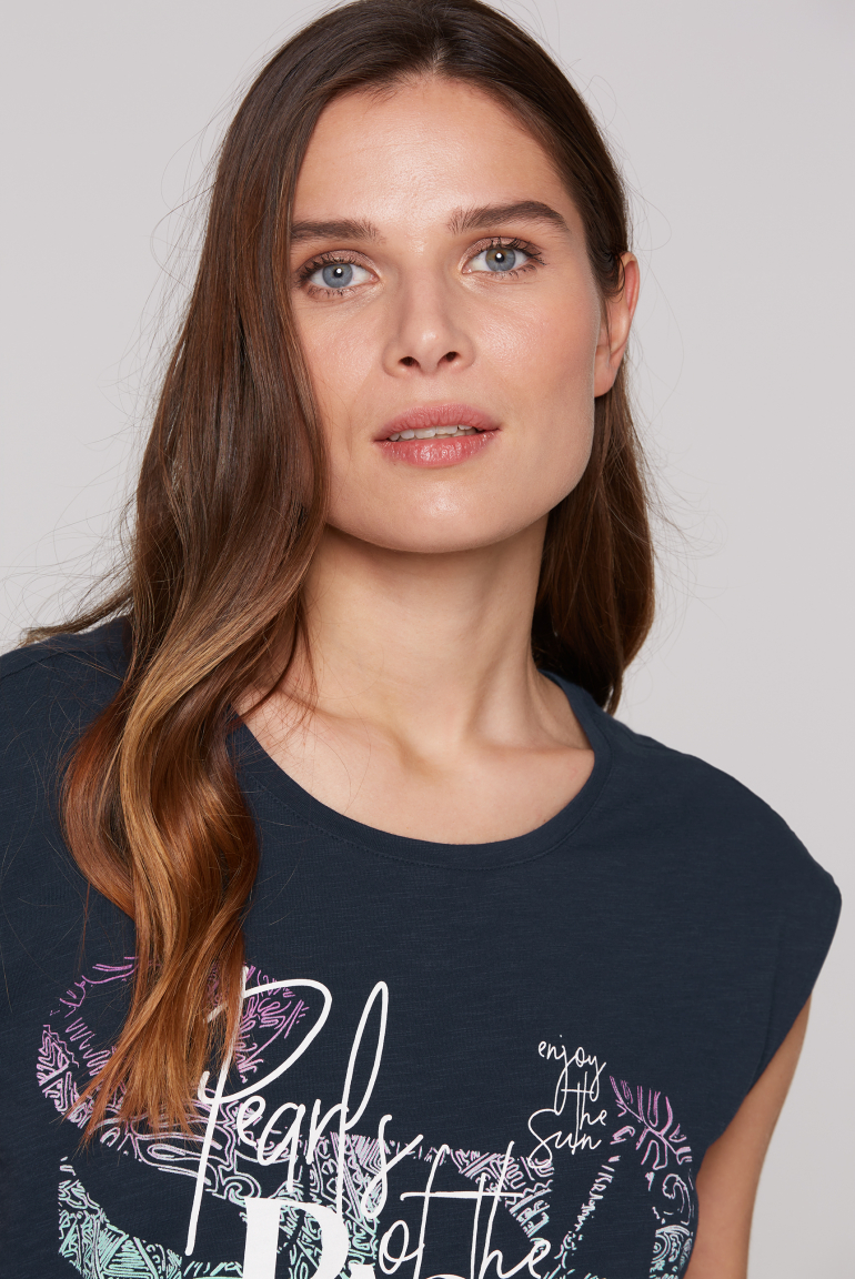 Ärmelloses Shirt mit Print Artwork