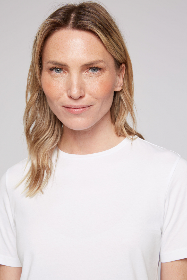 Basic T-Shirt mit Rundhalsausschnitt