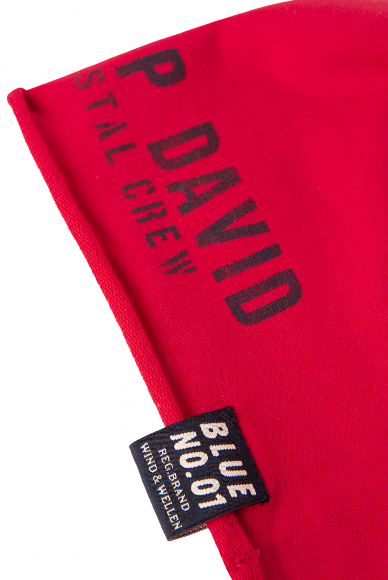 Beanie aus Jersey mit Logo Print