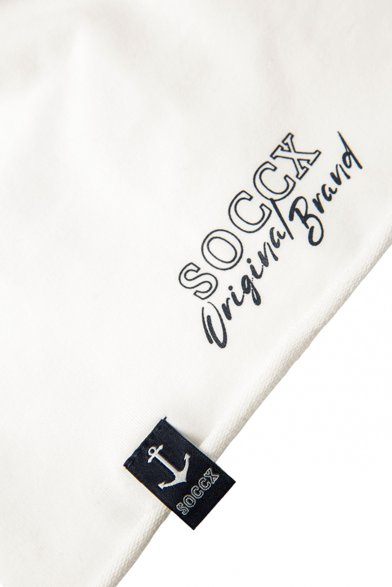 Beanie aus Jersey mit Logo Print