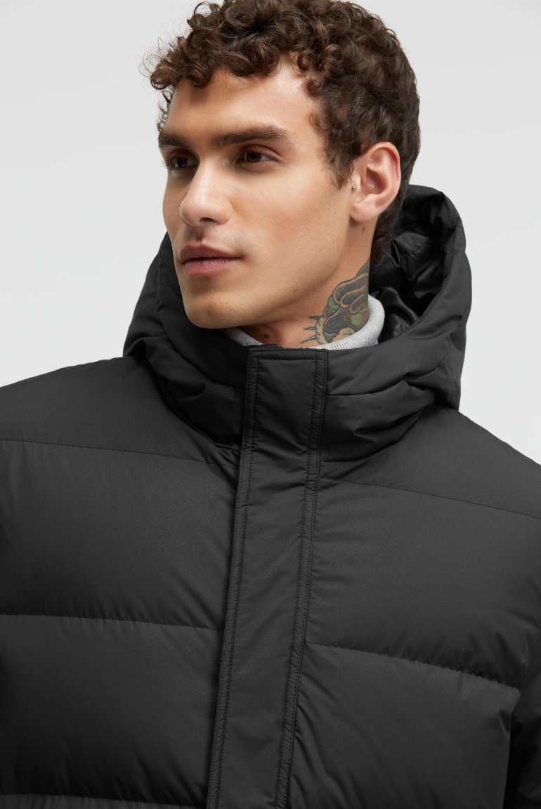 Daunen-Parka mit Kapuze