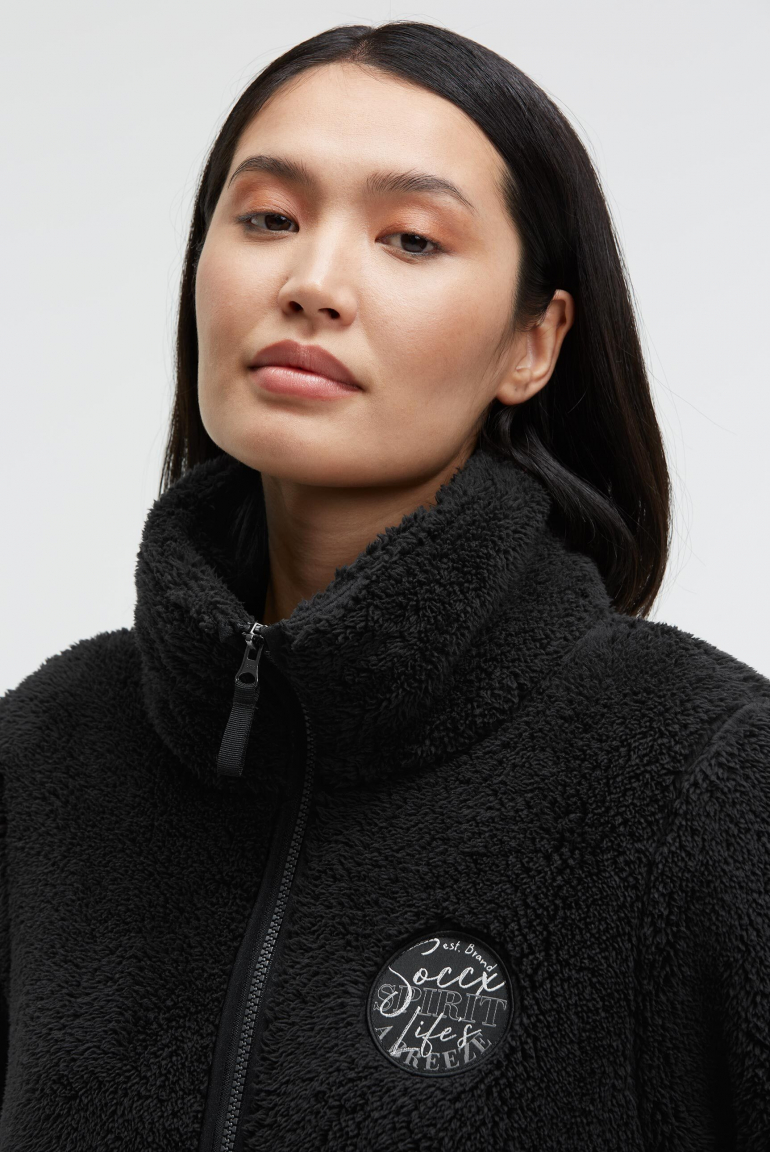 Fleecejacke mit Sherpa-Optik