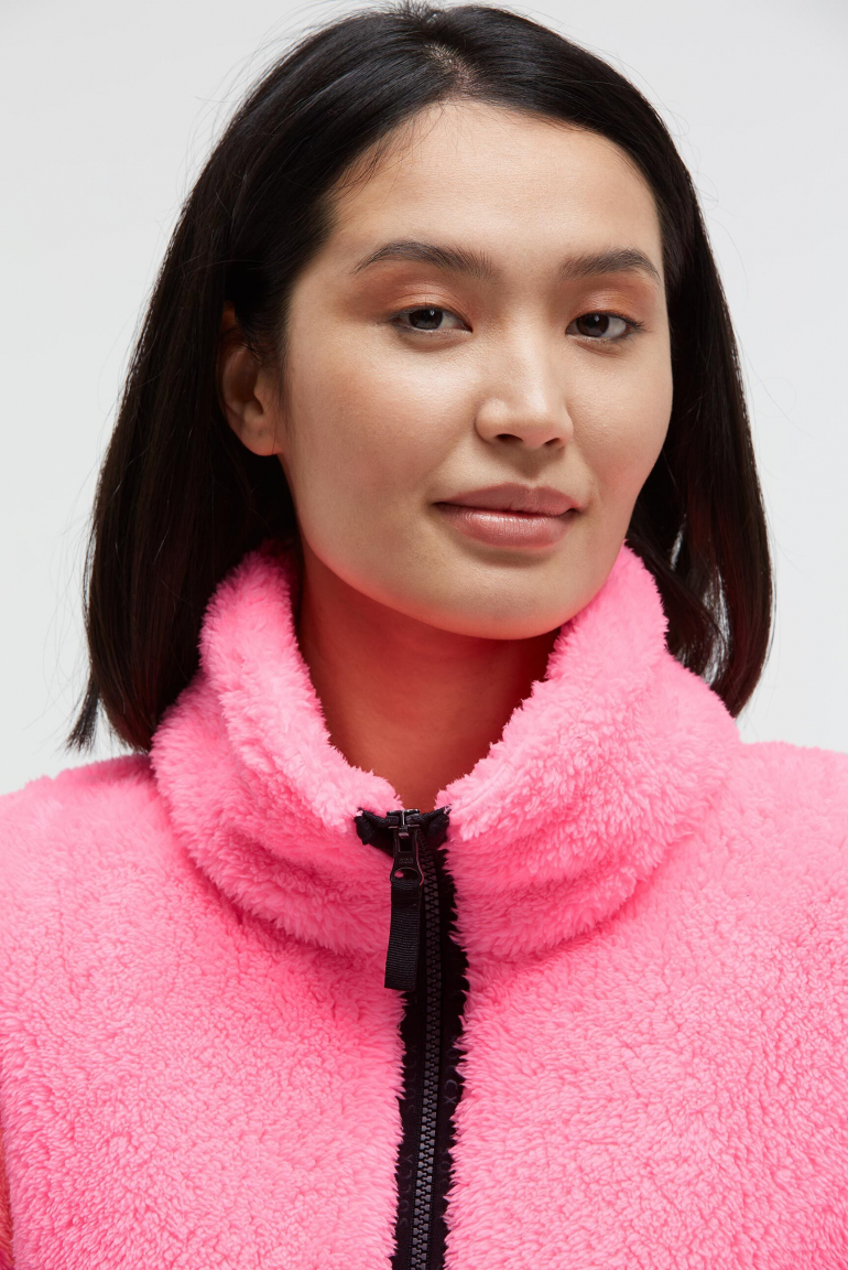Fleecejacke mit Sherpa-Optik