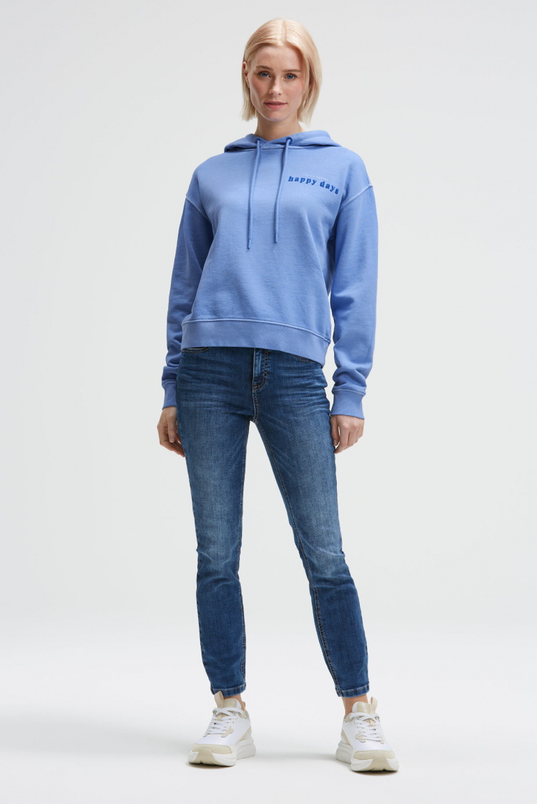 Hoodie mit dekorativem Rücken-Artwork