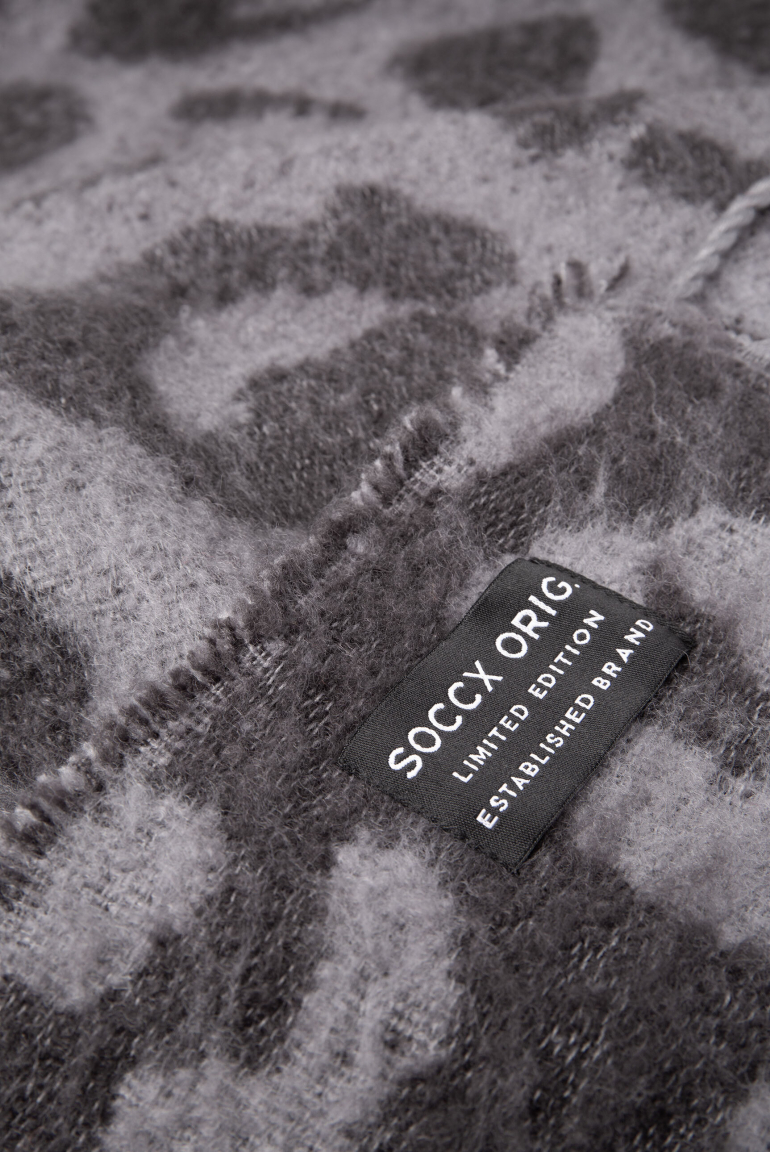 Jacquard-Schal mit Fransen