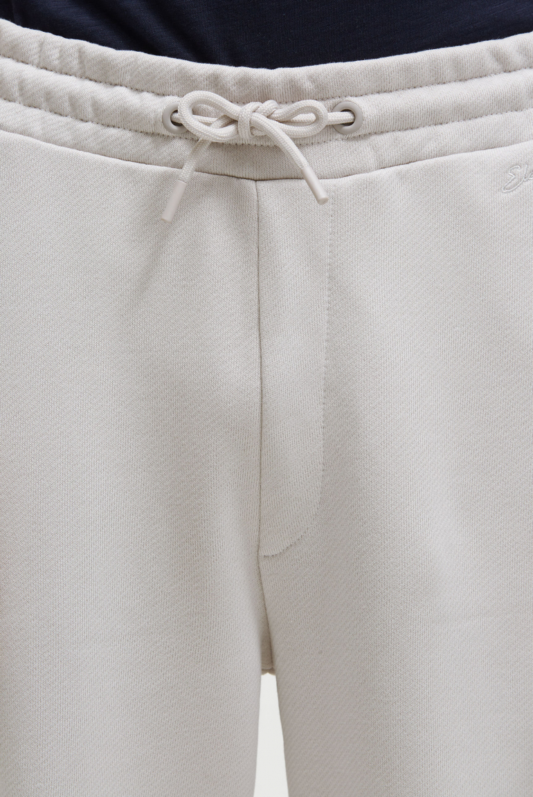 Jogger aus Heavy Jersey mit Twill-Struktur