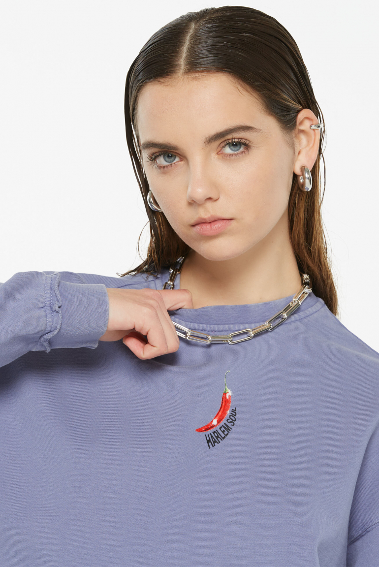 LO-LA Cropped Sweatshirt printed