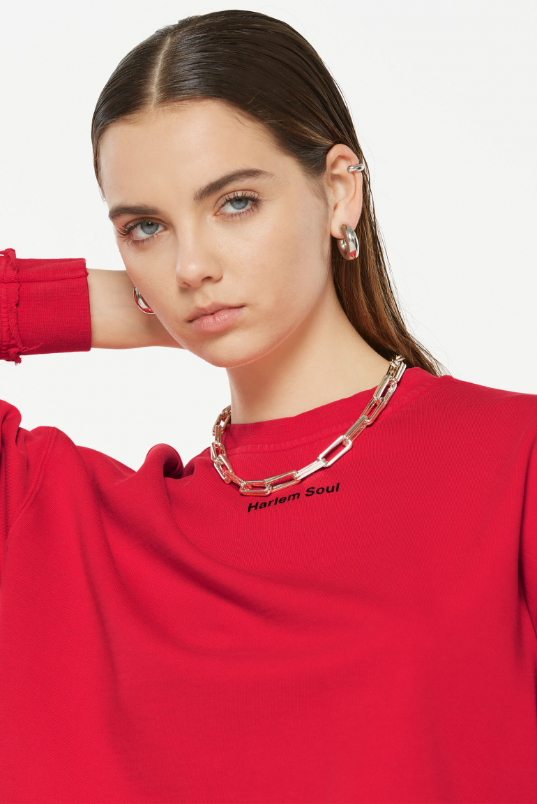 LO-LA Cropped Sweatshirt printed