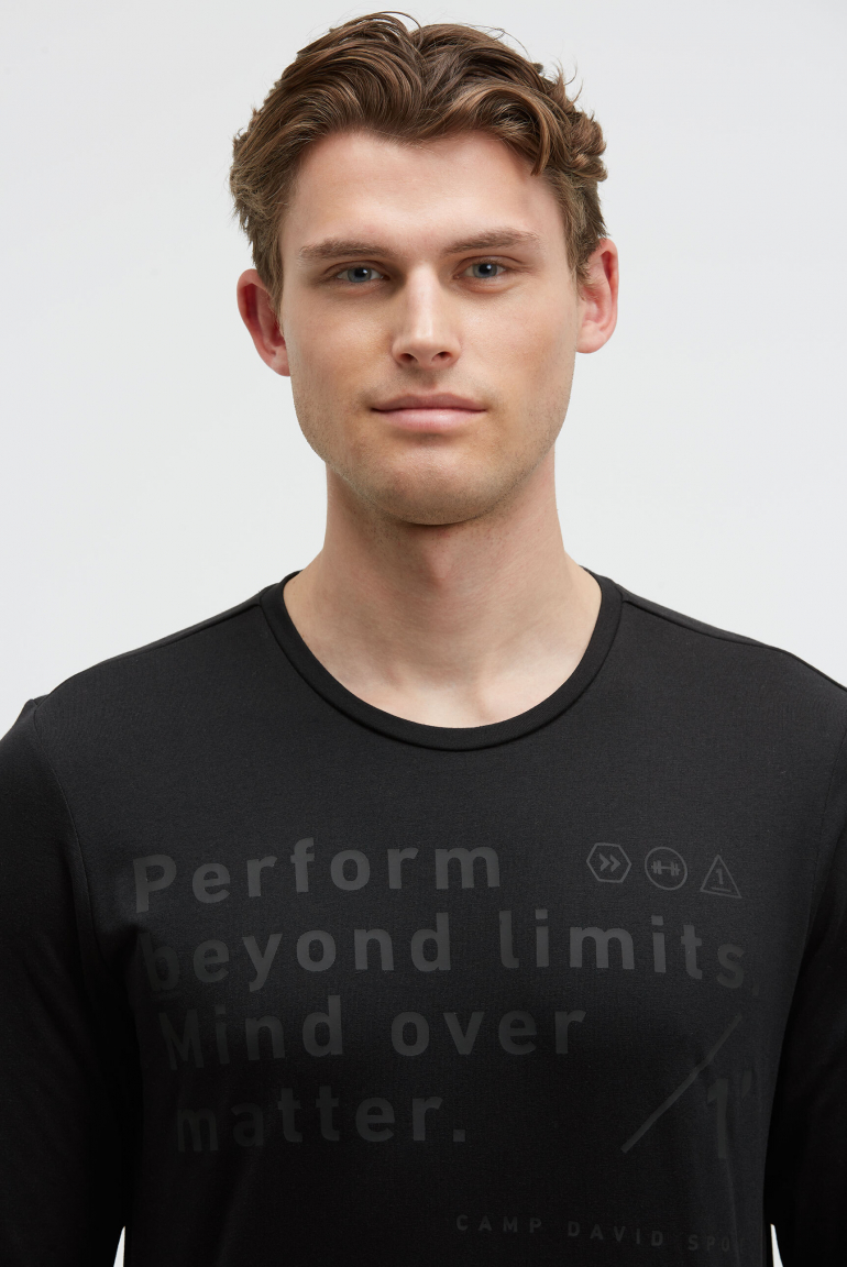 Longsleeve mit Folienprint