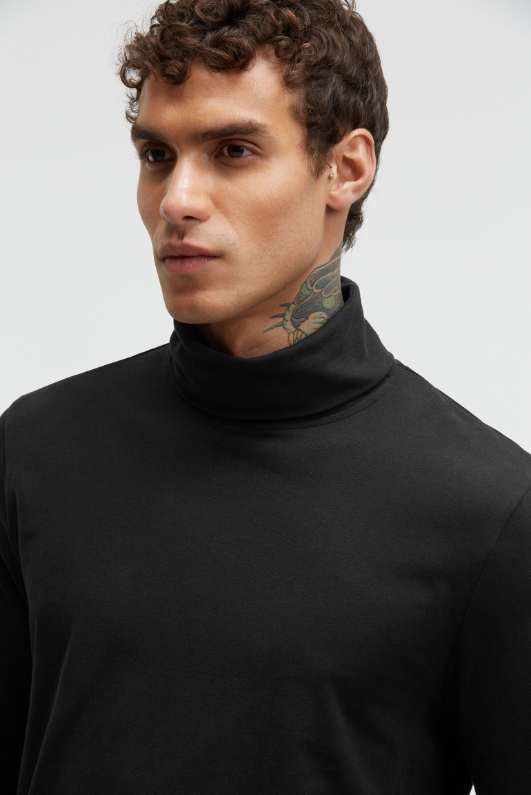 Longsleeve mit Rollkragen