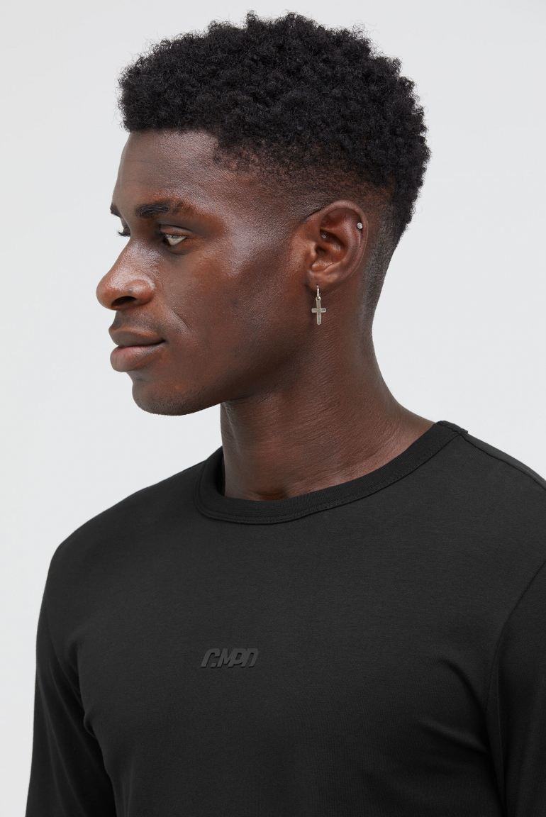 Longsleeve mit tonalem Rubber Logo