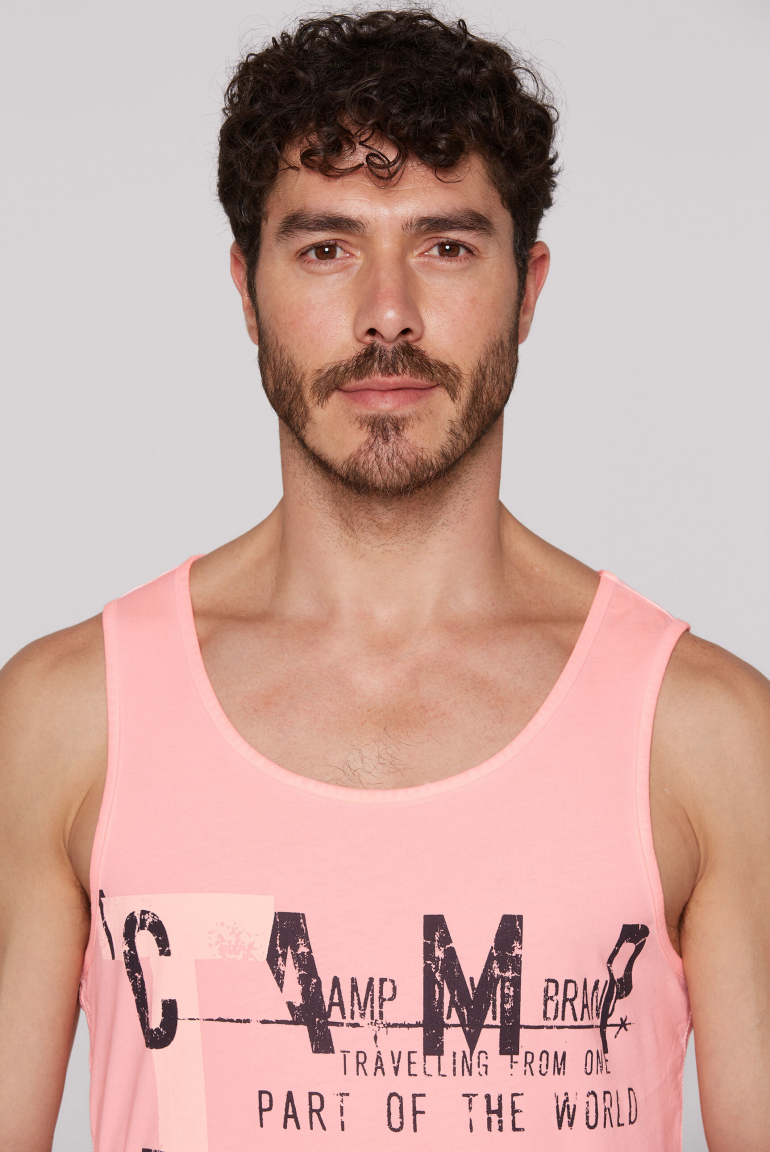 Muskelshirt mit Print im Used Look