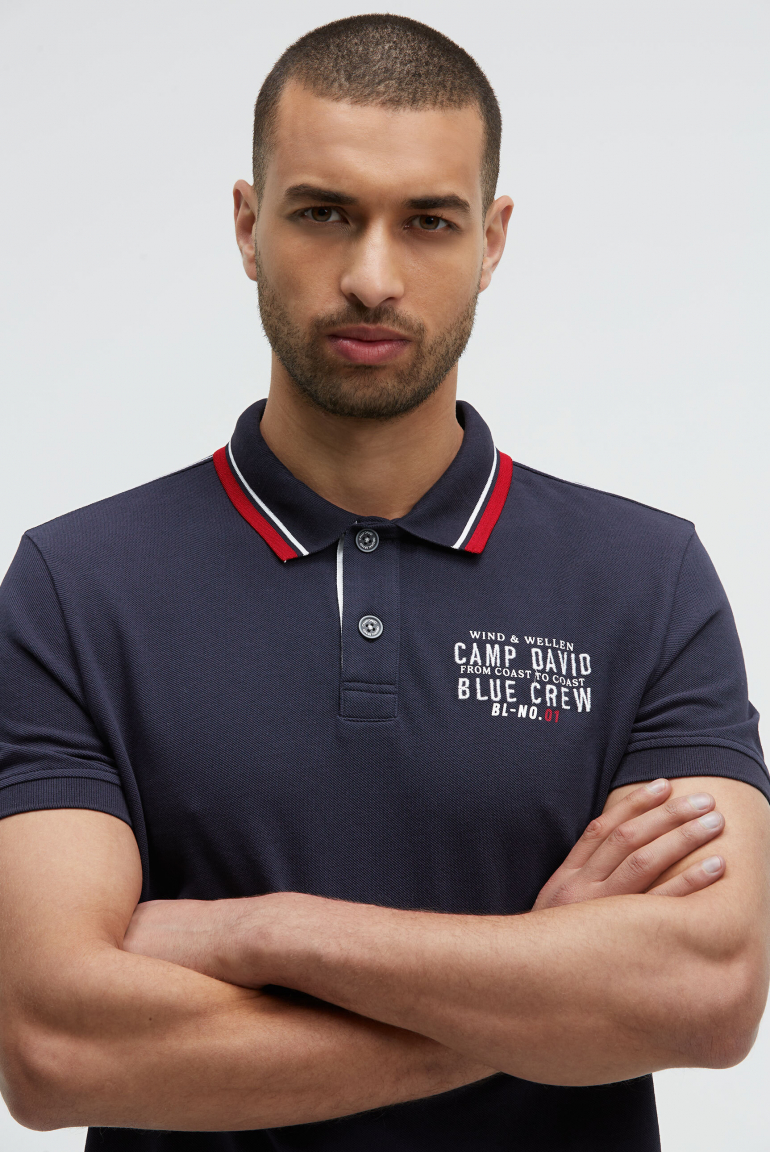 Pikee-Polo mit Logo-Stickerei
