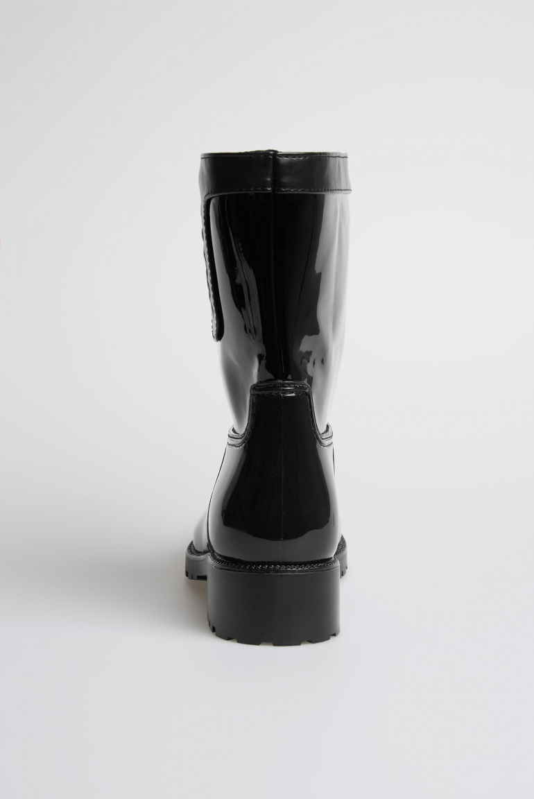 Regenstiefel mit Logo-Prägung