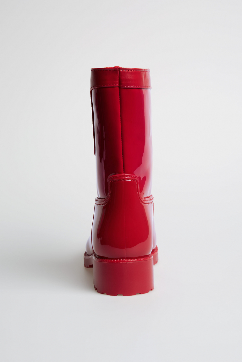Regenstiefel mit Logo-Prägung