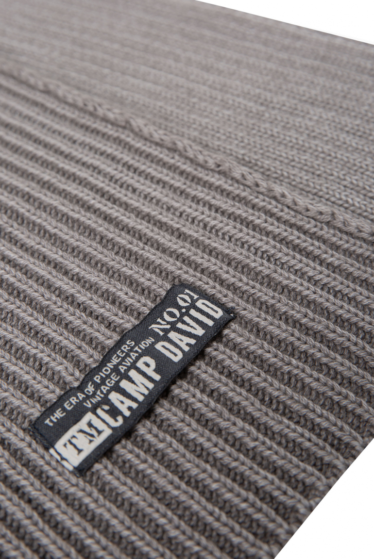 Rippstrickschal Stone Washed