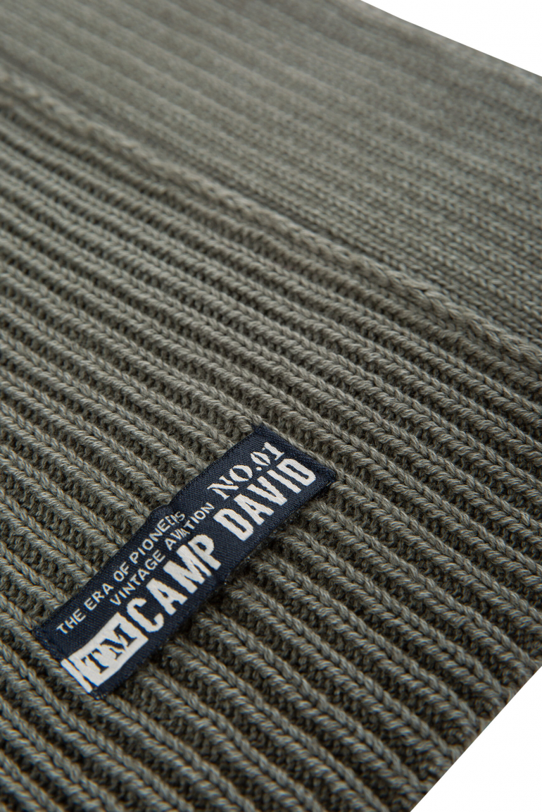 Rippstrickschal Stone Washed
