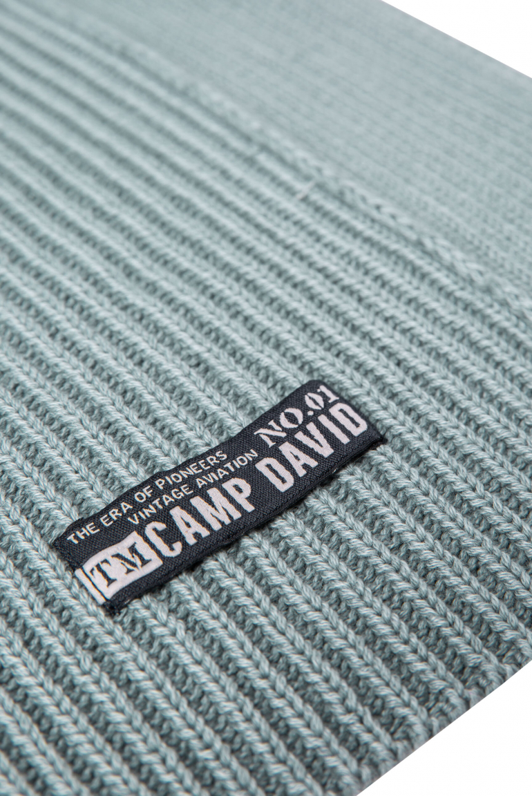 Rippstrickschal Stone Washed