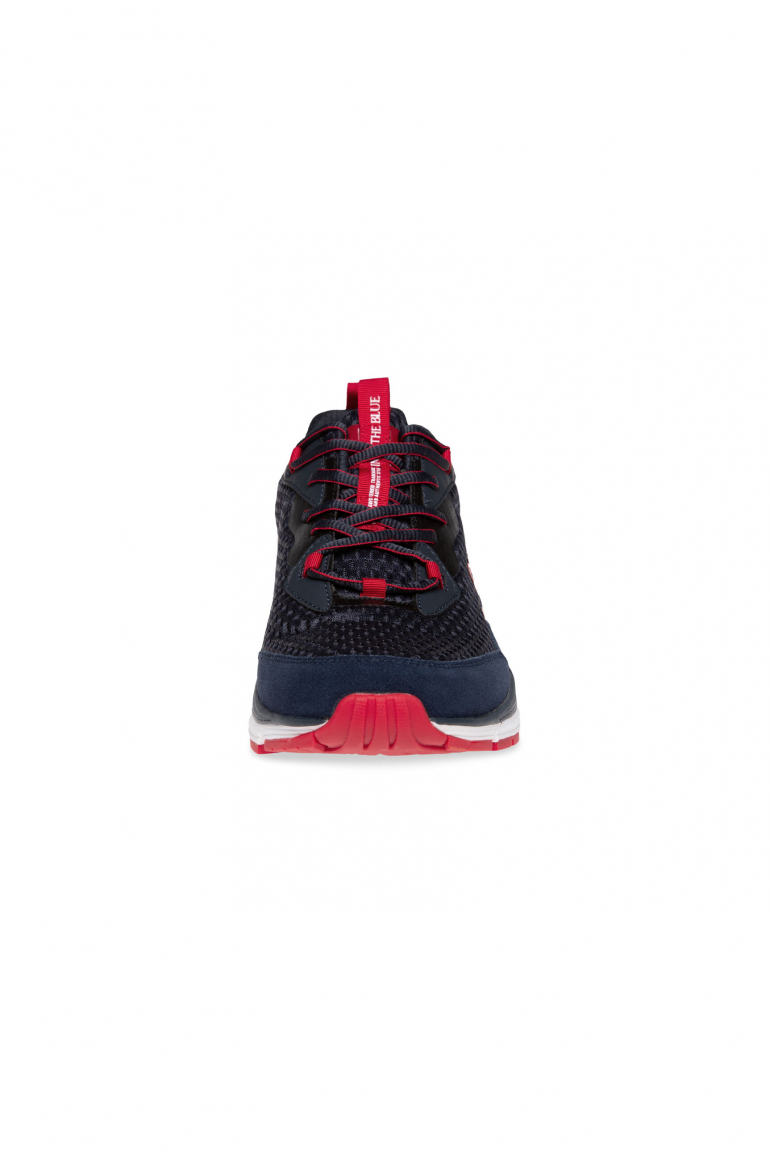 Running Sneaker mit Mesh-Struktur und Logo