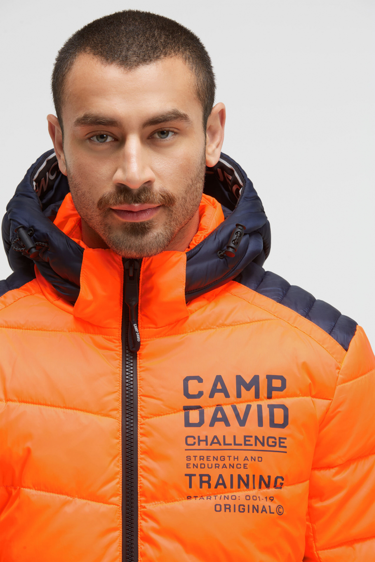 Steppjacke mit Colour-Details