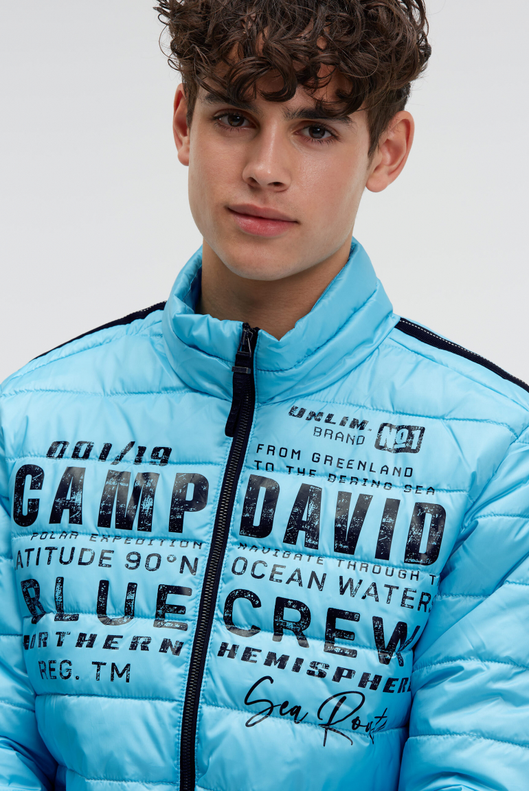 Steppjacke mit Logo Prints