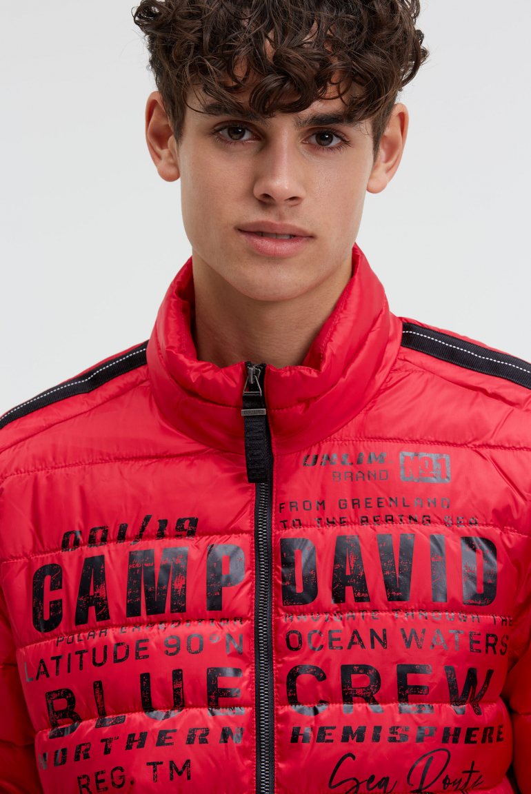Steppjacke mit Logo Prints