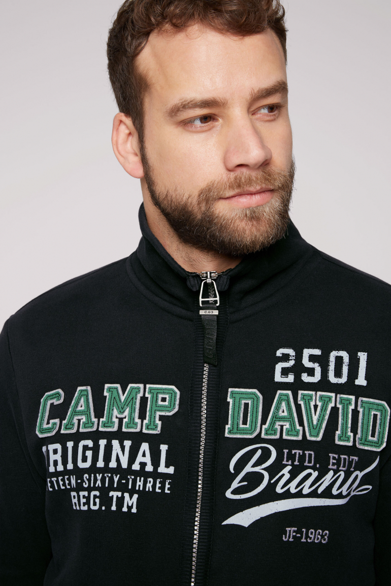 Sweatjacke mit Artwork im Retro-Style