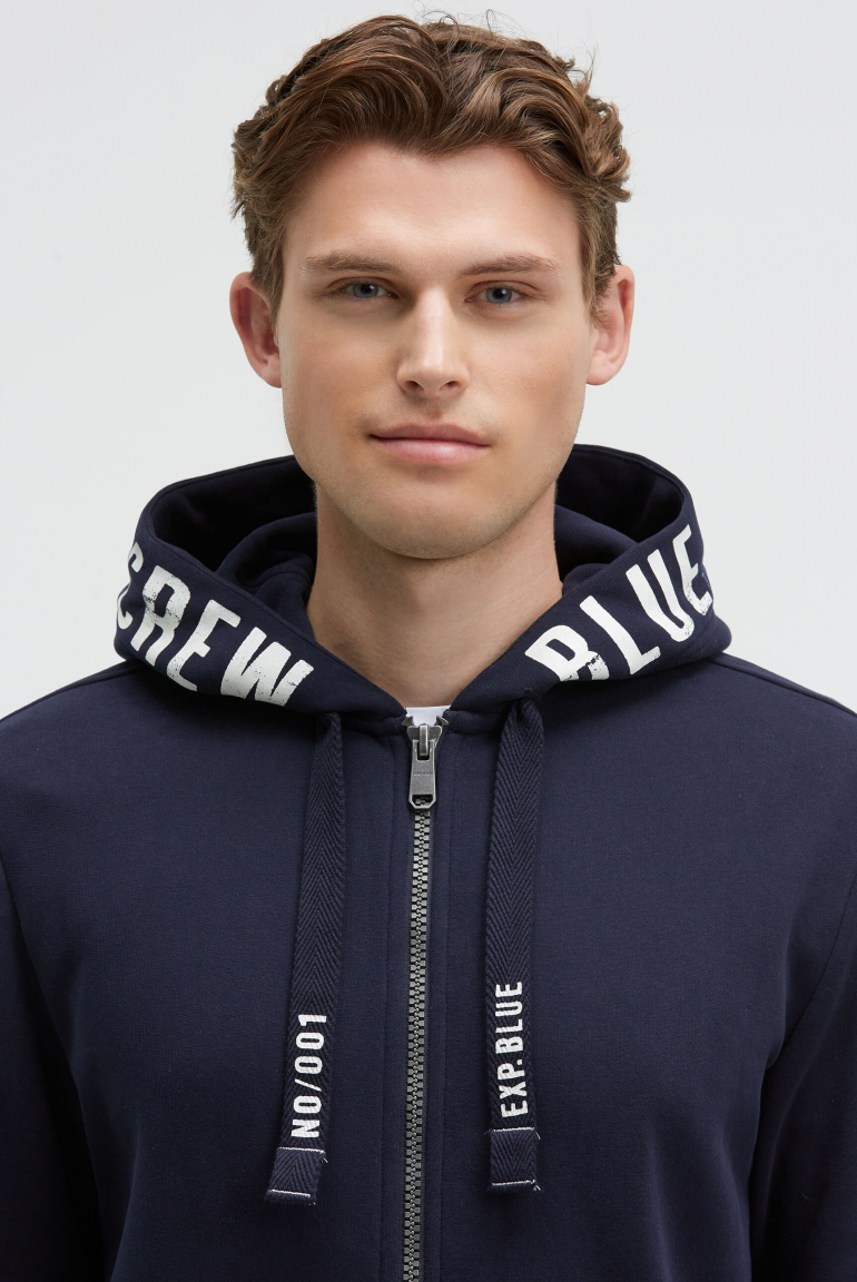 Sweatjacke mit Kapuzen-Artwork
