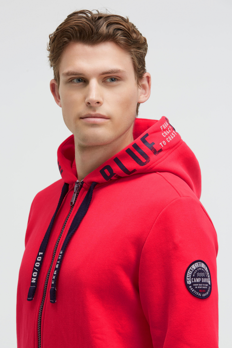 Sweatjacke mit Kapuzen-Artwork