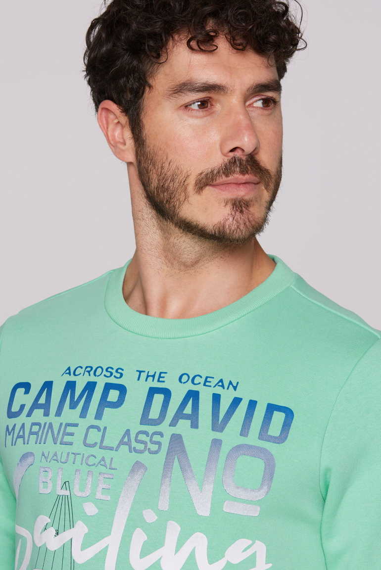 Sweatshirt mit Colour Gradient Puffprint