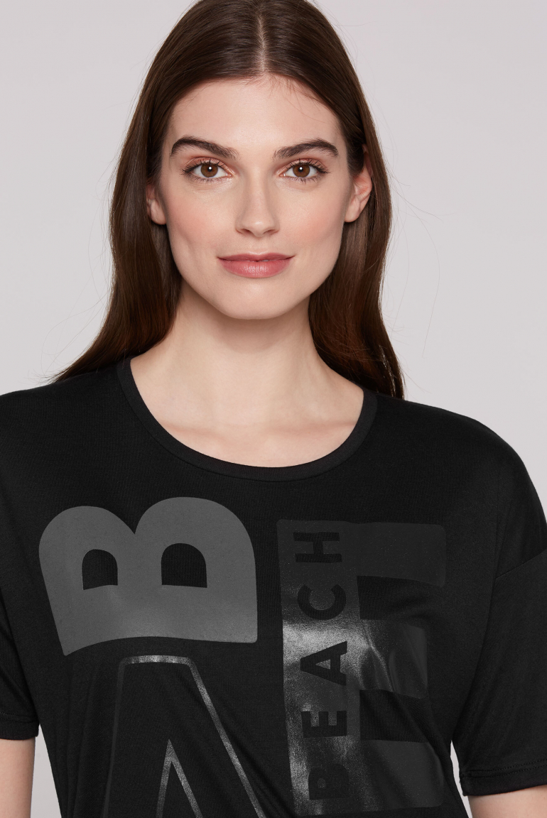 T-Shirt Loose Fit mit Beach Print