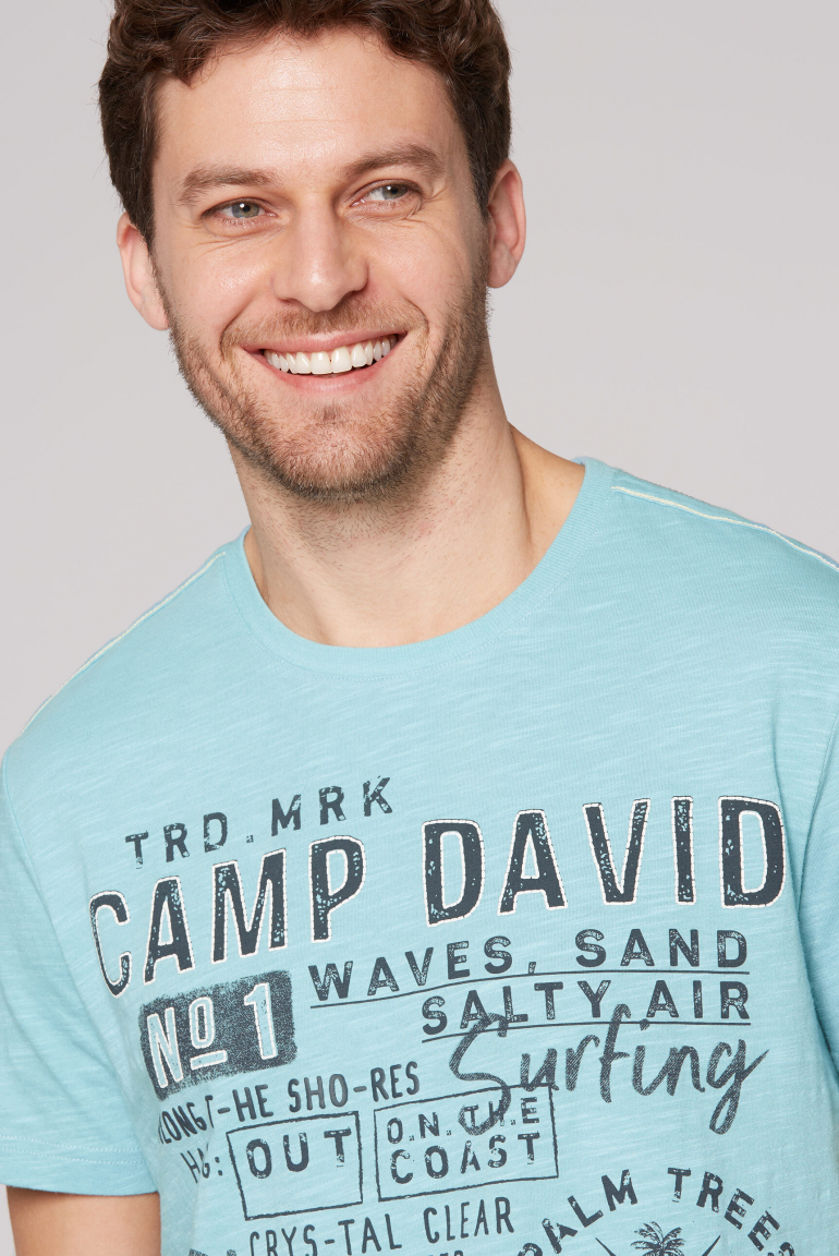 T-Shirt mit Prints im Used Look