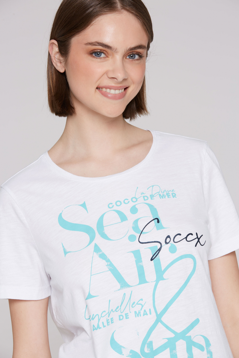 T-Shirt mit Rundhalsausschnitt und Artwork